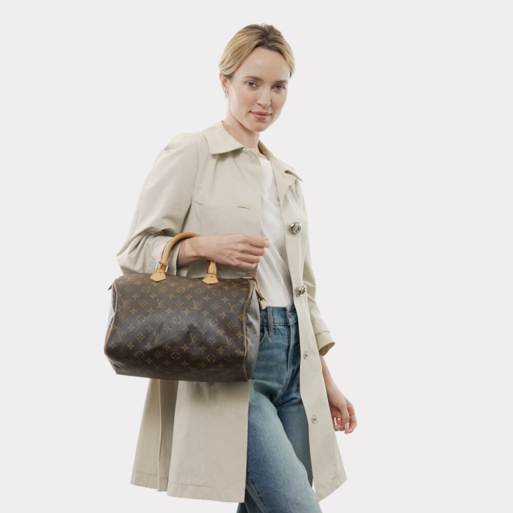 Louis Vuitton Speedy Handbag Monogram Canvas 30